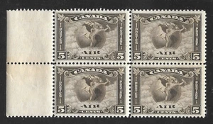 Canada  # C 2 margin block of 4 OG MNH Scott 2010 Cat Val $560.00+ as 4 singles - Picture 1 of 1