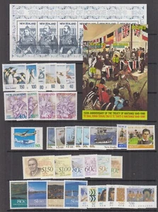 New Zealand 1990 Yearbook Collection  - ACS Cat $112 (13 sets & M/S) MUH - Bild 1 von 2