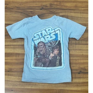 TODDLER 3-4T 1970s Vintage Blue Star Wars T Shirt  - Picture 1 of 6