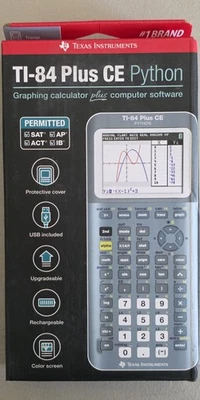 Texas Instruments TI-84 Plus CE Graphing Calculator, Fractal Frost - Image 1 of 2