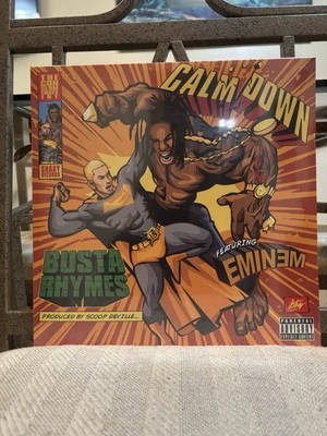 Sealed 12" Single Busta Rhymes feat. Eminem Calm Down 2017 Conglomerate Ent. - Image 1 of 2