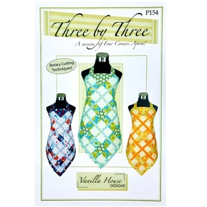Three by Three P154 A Version of the Four Corners Apron PATTERN by Vanilla House - Picture 1 of 5