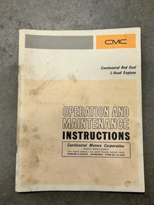 CMC Continental Red Seal L-Head Motoren Betriebsanleitung Wartungsanleitung SW43C - Bild 1 von 7
