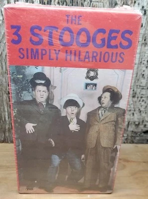 The Three Stooges Simply Hilarious VHS 1985 Vintage Brand New Factory Sealed - Image 1 of 4