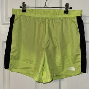North Face Shorts Nylon Lime Yellow Outdoor Comfort Sz XL Girls - Picture 1 of 6