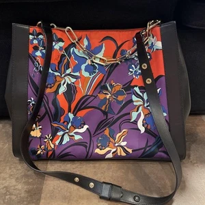 EMILIO PUCCI shoulder bag orange purple - Picture 1 of 6