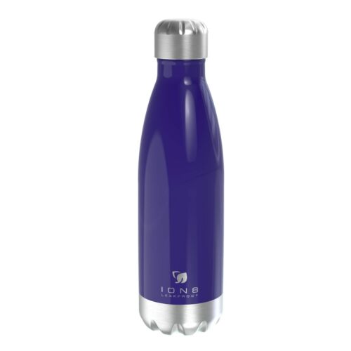 Ion8 Leak Proof Steel Water Bottle, Vacuum Insulated, 500ml / 17oz, 23 COLOURS!