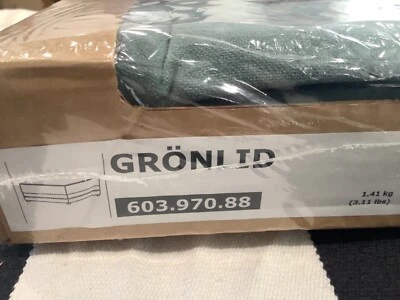 FUNDA Ikea Gronlid Ljungen Verde Claro PARA Otomana con Almacenamiento  Foto 1 de 3