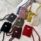 Polyester Color Egg Hand-woven Bag Mini Winter Crossbody Bag  Cell Phone Pouch