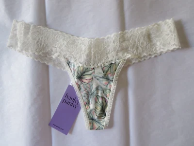 TANGA BRAGUITA HANKY PANKY DREAMEASE TIRO BAJO #681004, BOTÁNICA, TALLA ÚNICA, NUEVA CON ETIQUETAS $23 Foto 1 de 2