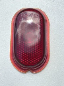 Vintage General Motors Red Glass Tiger Eye Light Lens OEM #1207 - Bild 1 von 3