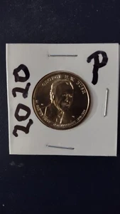 US MINT George W Busch 2020 $1 w/ Statue of Liberty. P mint. Almost like proof! - Picture 1 of 2