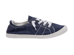 Dunes Sport Women's Reesa Canvas Sneaker, Navy, 7 - Picture 1 of 5