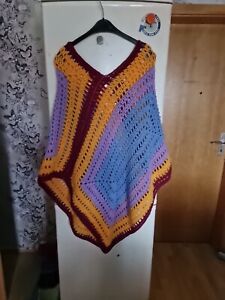 Poncho Selfmade In Bunt 