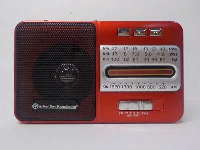 Arbor Day Portable FM AM SW Radio Digital MP3 Player Flashlight Rechargeable USB - Image 1 of 4