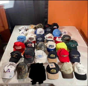 Vintage Trucker Hat Lot Mens Snapback Caps Lot Of 29 Baseball Some Tags 80s 90s - Picture 1 of 13