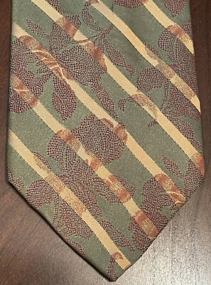Corbata Tommy Bahama roja verde dorada 100 % seda para hombre hecha en Estados Unidos Foto 1 de 4