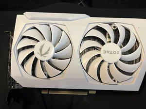 ZOTAC GAMING GeForce RTX 3060 Ti AMP White Edition LHR 8GB GDDR6 Graphics Card - Afbeelding 1 van 4