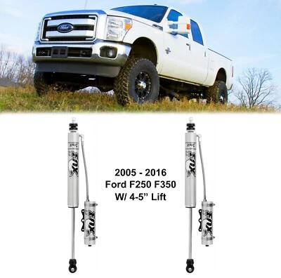Fox 2.0 Shox резервуар 4-5 дюймов передние амортизаторы подходят для 2005-2016 Ford F-250 F-350 F-450 - Изображение 1 из 4