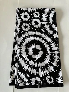Tela estampada africana, Ankara - negra, blanca, tela monocromática - Imagen 1 de 6