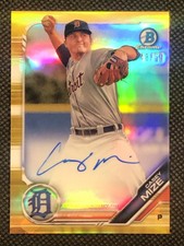 2019 Casey Mize Bowman Chrome Prospects Autographs Gold Refractors #CPA-CM 48/50
