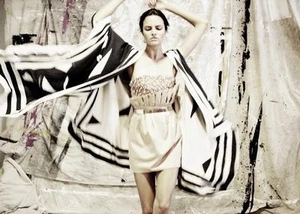 BNWOT SASS & BIDE "I Dare You" Embellished Hand Crafted Dress Size 8 - $790 - Picture 1 of 12