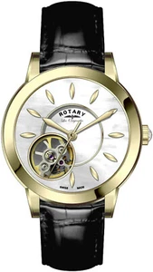 Rotary LS90513/41/L2G Ladies Les Originales Open Heart Dial Swiss Watch RRP £605 - Picture 1 of 1