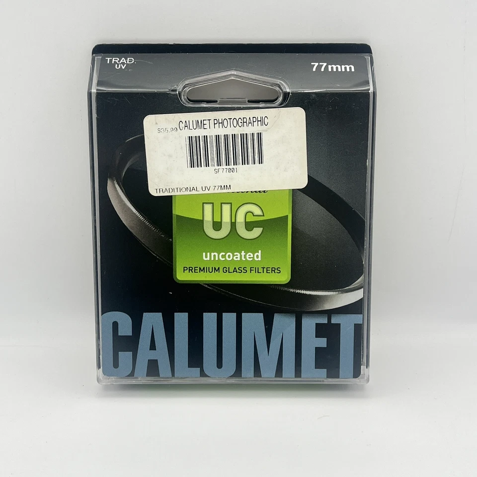 Camera Lens  Calumet 77mm Traditional Uncoated UV Glass Filter - Image 1 of 4