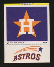 1970-1971 Fleer "Official" MLB Cloth Patch Stickers -HOUSTON ASTROS (Monogram)