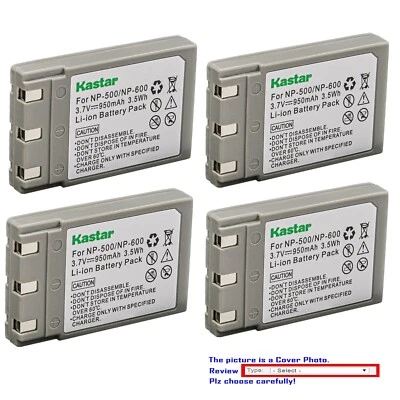 Kastar Battery Pack Replacement for Konica Revio KD-500Z Revio KD-510Z Camera - Image 1 of 3