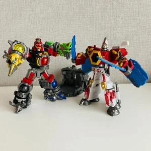 BANDAI Japan Megazord Power Rangers Cosmic Fury Sentai Kyuranger Mini pla 2 sets - Picture 1 of 16