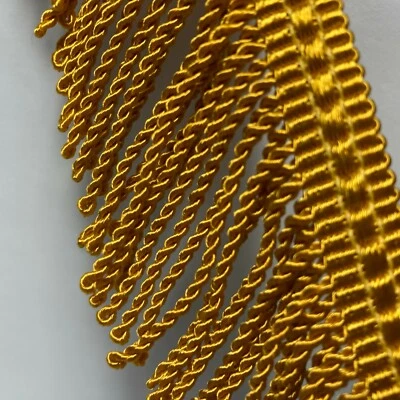 2" Bullion Fringe Gold Trim for Fabric Sewing Crafts 3 Yards Conso By The Yard - Image 1 of 4