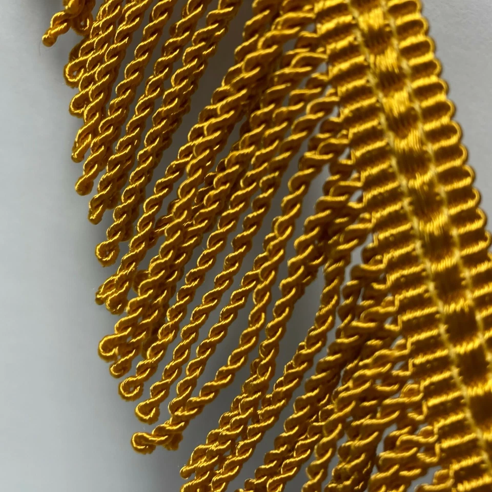 2" Bullion Fringe Gold Trim for Fabric Sewing Crafts 3 Yards Conso by The Yard