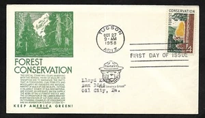 #1122 4c Forest Conservation - Green Anderson FDC - Picture 1 of 2