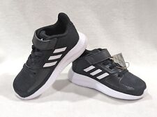 Adidas Baby-Toddler Boys Running Shoes Size 7K Black Slip on Lightweight & Comfy
