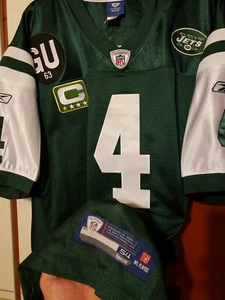 Brett Favre 2008 New York Jets NFL Reebok Authentic Game Jersey Size 54 Packers - Picture 1 of 11