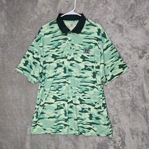 Hawaii Polo Shirt Mens 2XL Green Camouflage Print Short Sleeve Golf Athletic - Picture 1 of 8