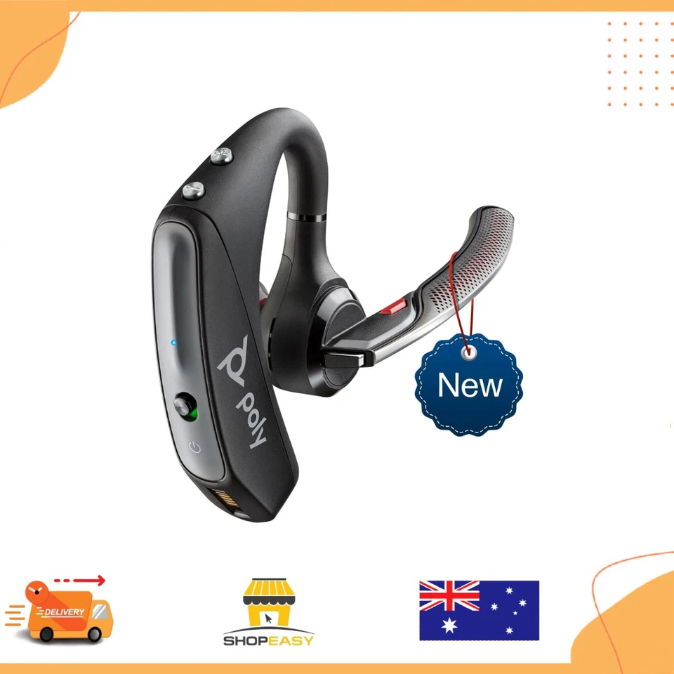 Plantronics - Voyager 5200 (Poly) - Bluetooth Over-The-Ear (Monaural) Headset -  - image 1 of 4