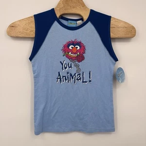 Muppets Jim Henson Unisex Kids Size XL "You Animal" Elmo Rose Chain Tank Top NWT - Picture 1 of 10