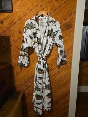 Bata de vacaciones de Navidad Pottery Barn National Lampoon talla XL franela Foto 1 de 4