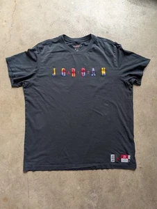 Men's Nike Air Jordan Championship Lakers DNA TShirt - Black - XL - Picture 1 of 4