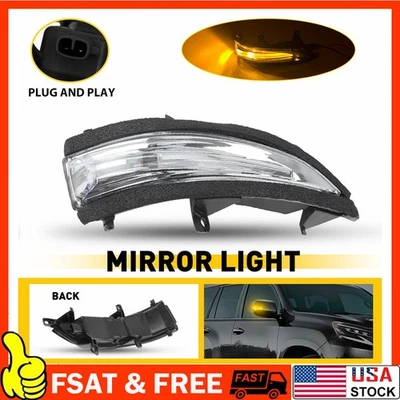 For Lexus GX460 LX570 2010-23 Passenger Side Mirror Turn Signal Lights Amber LED - Image 1 of 4