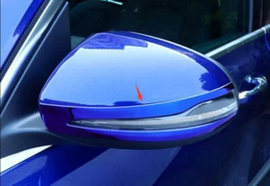 Exterior Rear View Mirror Strip Trim 2PCS For Benz GLB 2020-2022 Blue Titanium - Picture 1 of 6