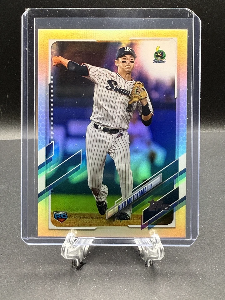 HIYU MOTOYAMA RC 2021 Topps NPB Rainbow Foil #45 #'d 017/150 - Image 1 of 2