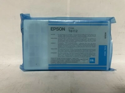 Nuevo cartucho de tinta original Epson T6112 cian 110 ml en bolsa  Foto 1 de 2