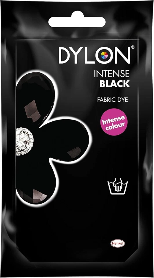 Dylon Intense Velvet Black Fabric and Clothes Hand Dye 50g - Image 1 of 1