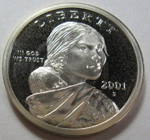 2001-S Sacagawea Proof Dollar Münze (#223J) - Bild 1 von 2