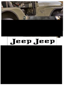 JEEP CJ FENDER BUMP OUT VINYL DECAL SET CHOOSE COLOR CJ5 1972 1973 1974 - Picture 1 of 1