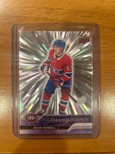 Sean Farrell 2023-24 Upper Deck Young Guns Outburst Silver SP RC #234