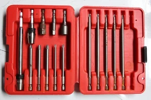 Mac Tools Quick Change Fastener Drive Tool Bit Set W/ Latch Case QCAS16 15pcs - Picture 1 of 4
